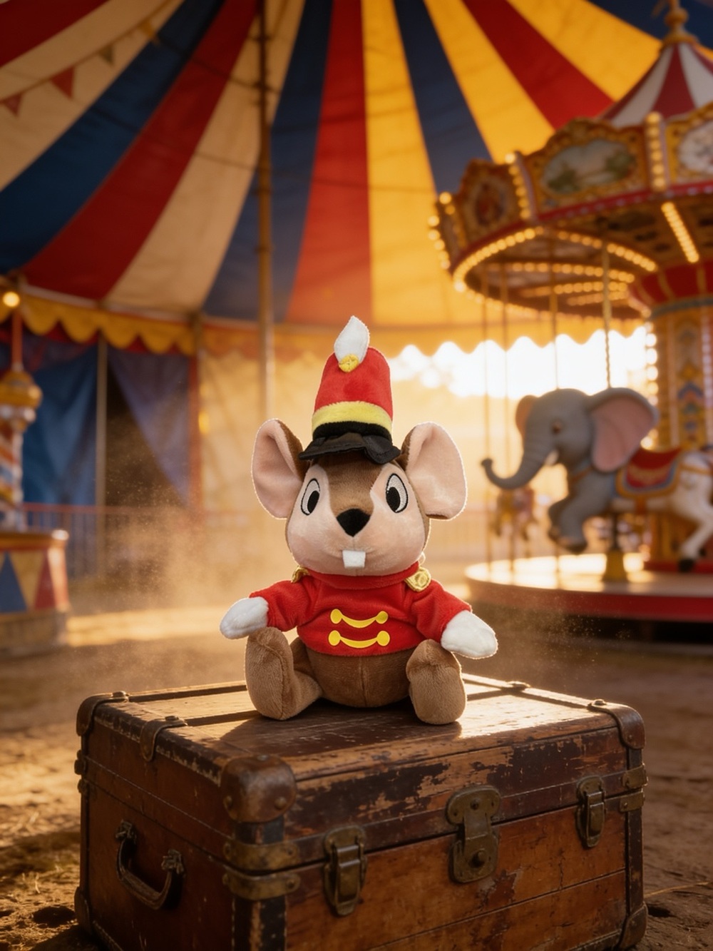 Disney Parks Timothy Q Mouse Plush 9" NWT Dumbo
